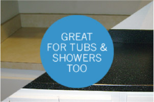 Great for tubs and showers